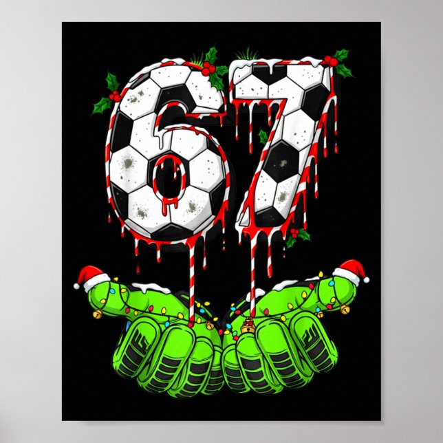 Poster Futebol 67 Seis Sete Divertido Gen Alpha Meme Gote (Frente)