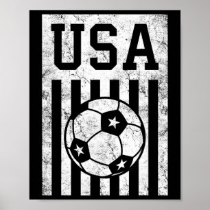 Poster Futebol Americano Bandeira Americana Mulheres Home