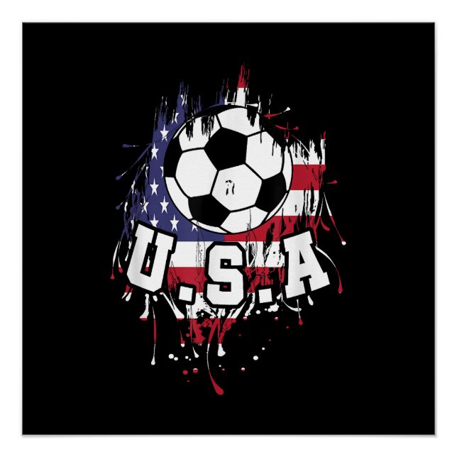 Pôster Futebol americano EUA (Frente)