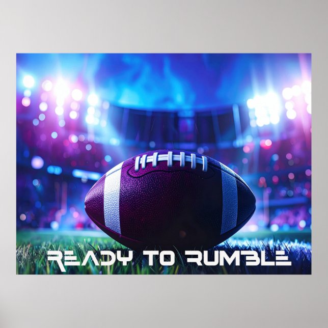 POSTER FUTEBOL AMERICANO - FUTEBOL AMERICANO - PRONTO PAR (Frente)