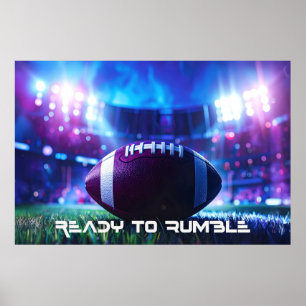 POSTER FUTEBOL AMERICANO - FUTEBOL AMERICANO - PRONTO PAR