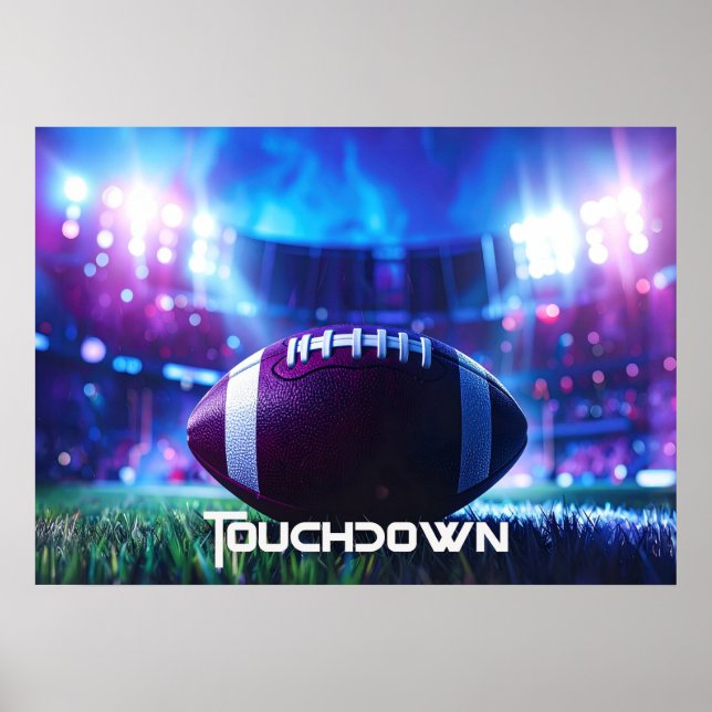POSTER FUTEBOL AMERICANO - FUTEBOL - TOUCHDOWN (Frente)