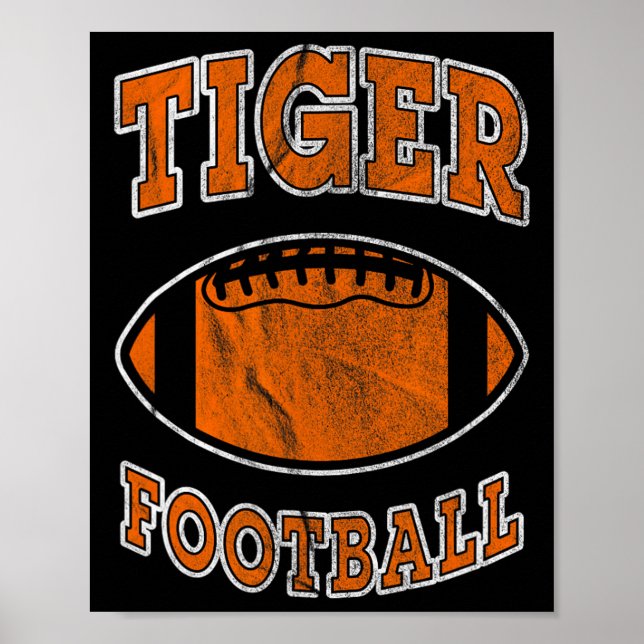 Poster Futebol Americano Vintage Distressed  (Frente)