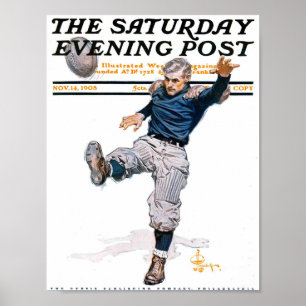 Poster Futebol Americano Vintage Sports