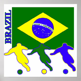 Pôster Futebol Brasil