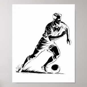 Poster Futebol Byll Em Movimento Design De Arte Pixel _1