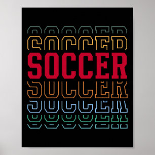 Poster Futebol Camiseta Texto Engraçado Camadas Equipe Jo