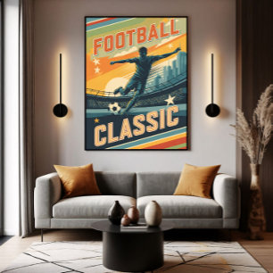 Poster Futebol Clássico Vintage