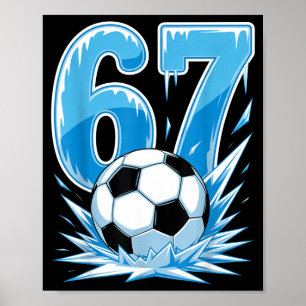 Poster Futebol Congelado 67 Esportes no Gelo Número Estil