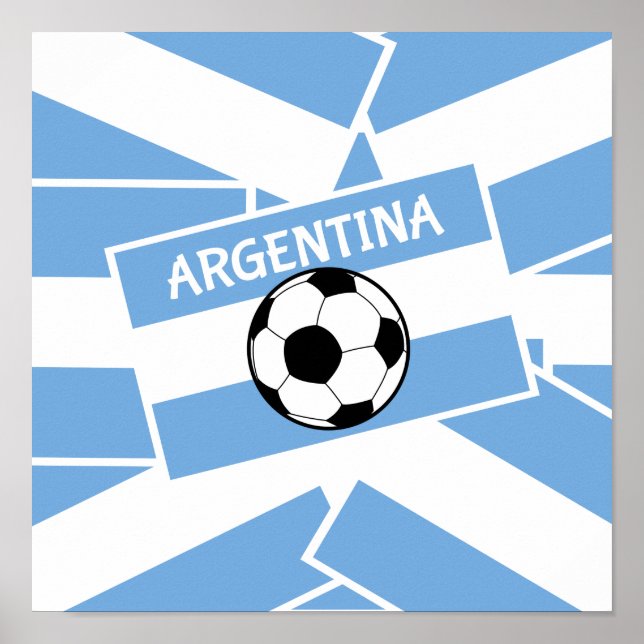 Poster Futebol da Argentina (Frente)