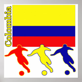 Pôster Futebol da Colômbia