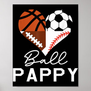 Poster Futebol de basquetebol de Ball Pappy Basball