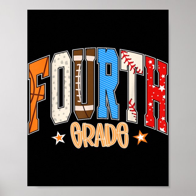 Poster Futebol de basquetebol do 4º ano (Frente)