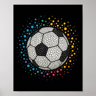 Poster Futebol de Bolinhas Divertido Dia das Bolinhas Par