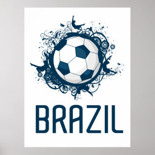 Poster Futebol de Brasil