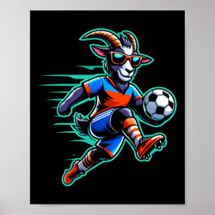 Poster Futebol de Cabra Byll Meninos Crianças 