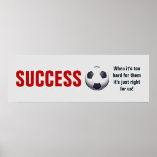Poster Futebol de futebol com sucesso inspiracional