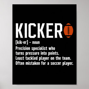 Poster Futebol de Kicker Definition Placeki