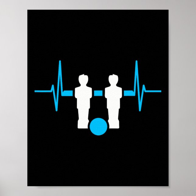 Poster Futebol de Mesa Foosbyll Batimento Cardíaco  (Frente)