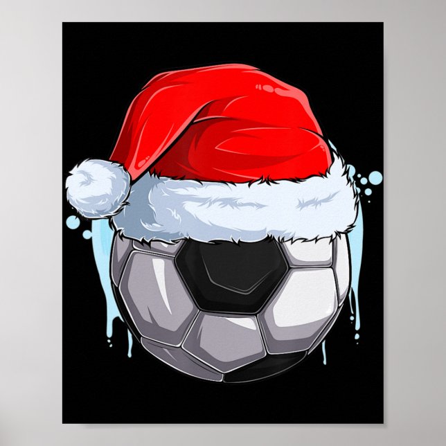 Poster Futebol de Natal - Bola de Futebol do Natal em Pap (Frente)