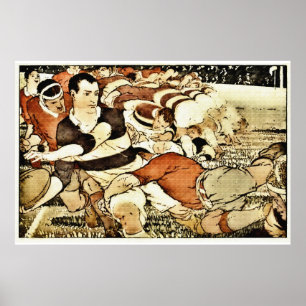 Poster Futebol de rugby: O scrum