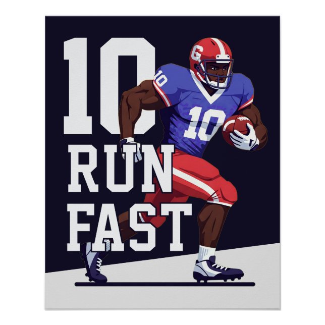 Pôster Futebol de Tempo de Touchdown (Frente)