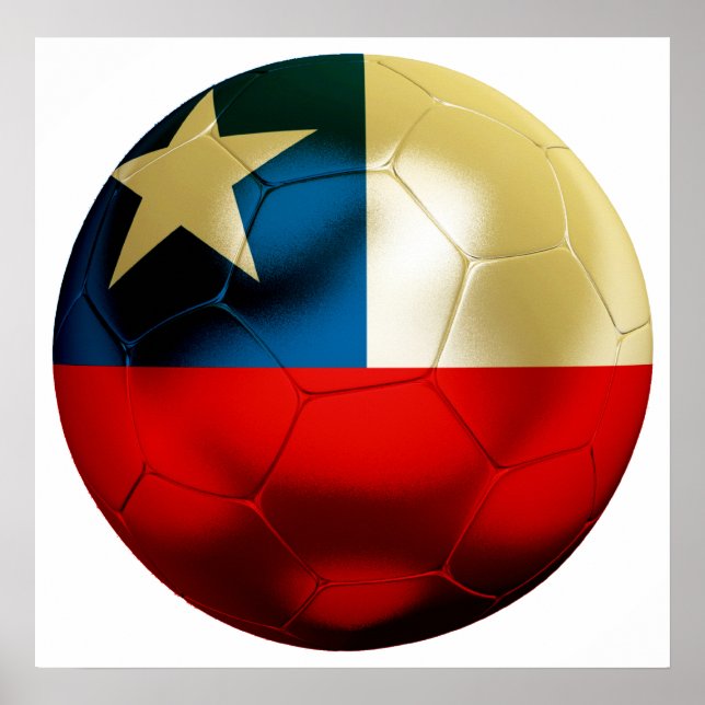Pôster Futebol do Chile (Frente)