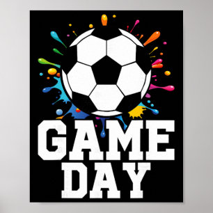 Poster Futebol do Dia de Jogo do Dia de Jogo 