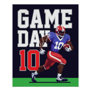 Pôster Futebol do dia do jogo