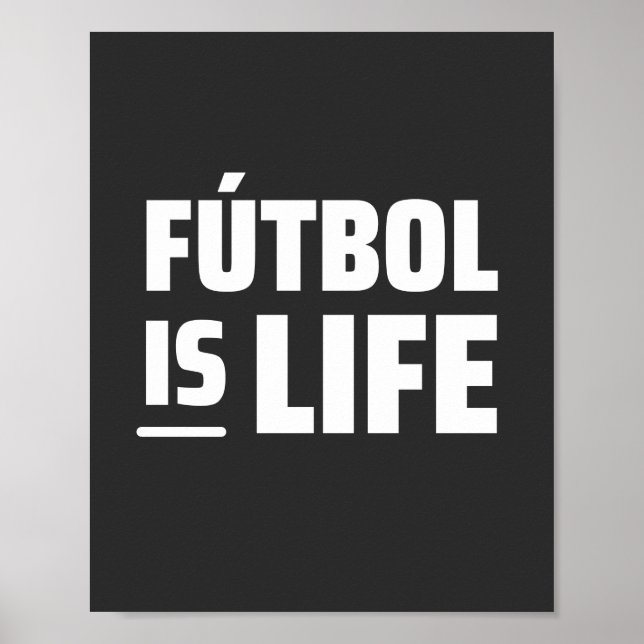 Poster futebol é vida, futebol, futebol americano (Frente)