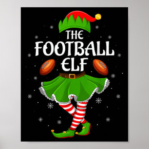 Poster Futebol Elf Famílias Raparigas de Natal Mulheres P