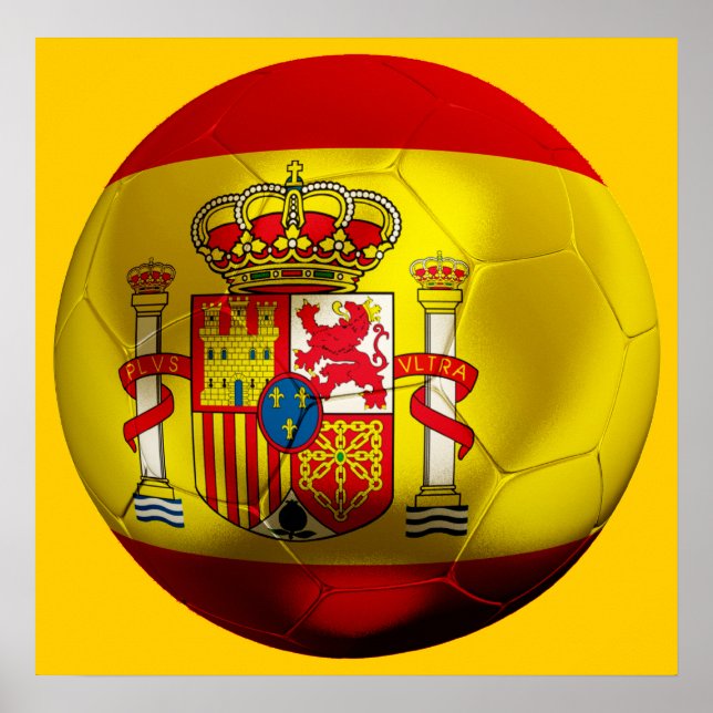 Poster Futebol espanha (Frente)