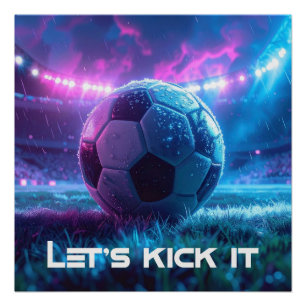 PÔSTER FUTEBOL - FUTEBOL - VAMOS KICKAR
