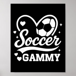 Poster Futebol Gammy Coração Ama Jogador de Futebol