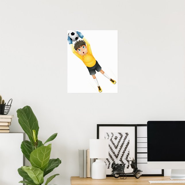 Poster Futebol Goalie (Criador carregado)