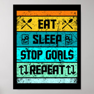 Poster Futebol Goalie Hockey Goalie Lacrosse Para Homens