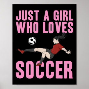 Poster Futebol Legal Para Mulheres Meninas Mãe Jogadora d
