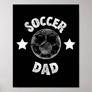 Poster Futebol Masculino Pai Família Equipe de Futebol Jo