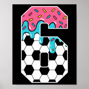 Poster Futebol Menino de 6 Anos de Sorvete Drip Juventude