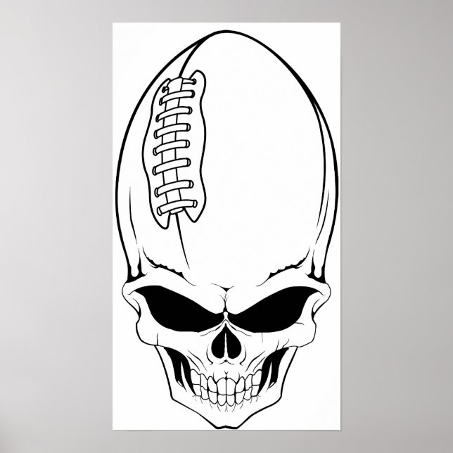 Poster futebol no crânio 2 (Frente)