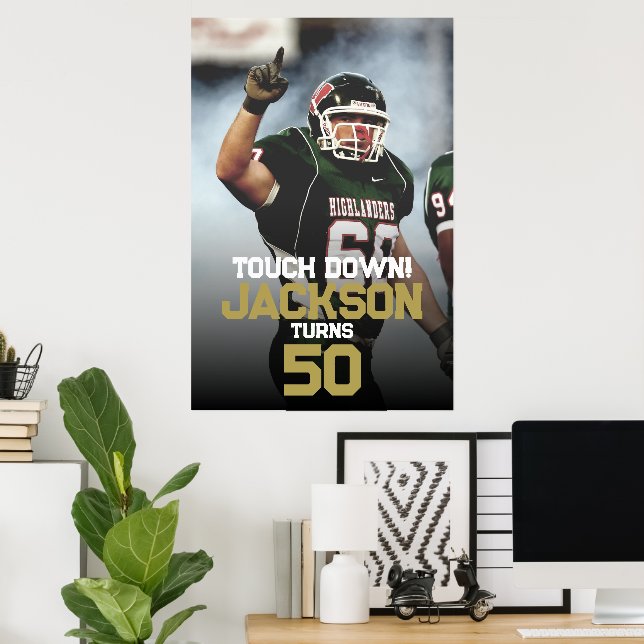 Poster Futebol no Ensino Médio ou Faculdade (Escritório em casa)