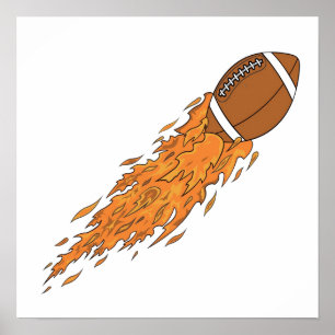 Pôster Futebol no fogo