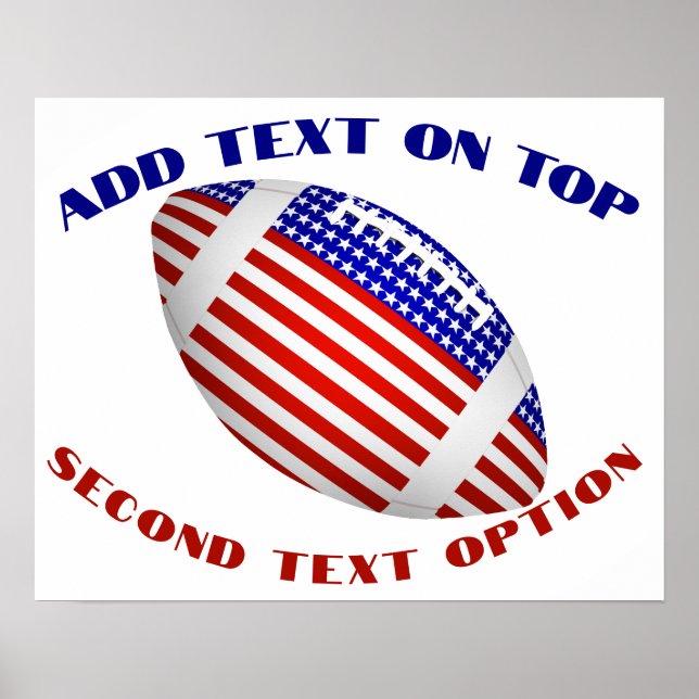 Poster Futebol Patriótico dos EUA (Frente)