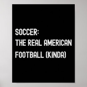 Poster Futebol Pé Americano Divertido Fã Joga Jogo Piada 