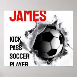 Pôster Futebol Personalizado