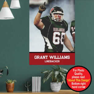Poster Futebol Personalizado de Escola ou Faculdade