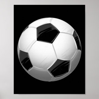 Poster Futebol Preto Branco Ll Cool Esportes Footll Jogad