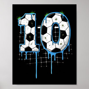Poster Futebol Sorvete Drip Juventude 10 Anos de Idade 10