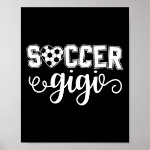 Poster Futebol Vovó Gigi Amante do Esporte Aniversário Di
