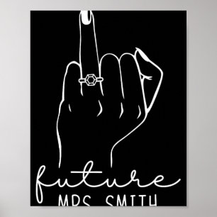 Poster Futura Sra. Smith Nova Noiva Para Ser Noiva Bachar